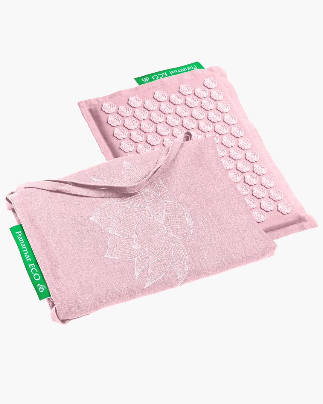 Zestaw Pranamat (Pranamat Mini + Torba XL) Pudrowy Róż
