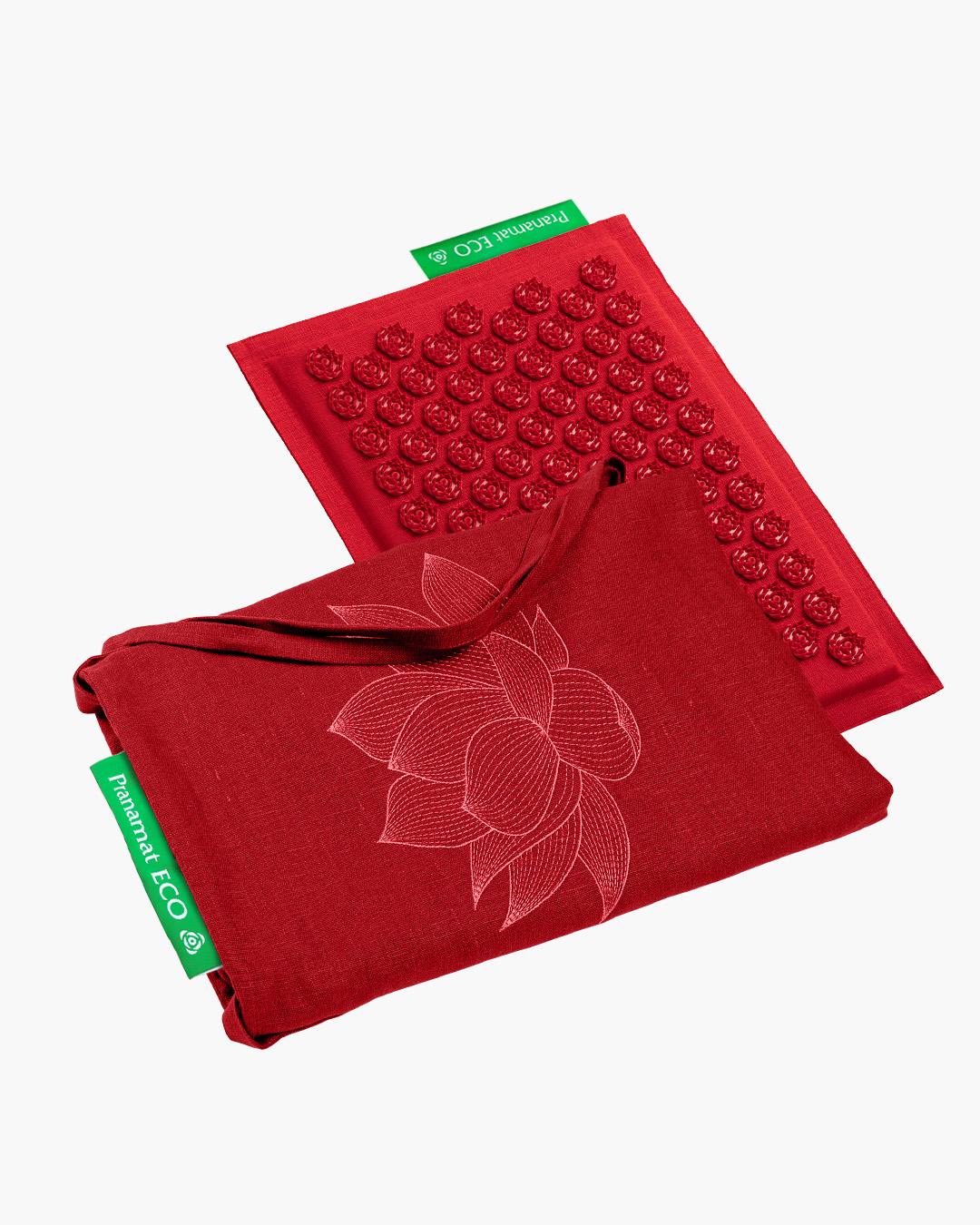 Zestaw Pranamat (Pranamat Mini + Torba) XL Głęboka Czerwień
