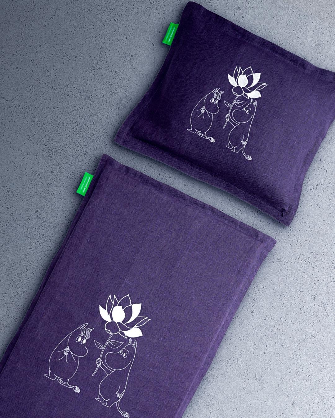 Mata + Poduszka (Lavender) Moomin