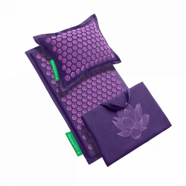 Zestaw Pranamat (Mata + Poduszka + Torba XL) Lawendowy & Lawendowy